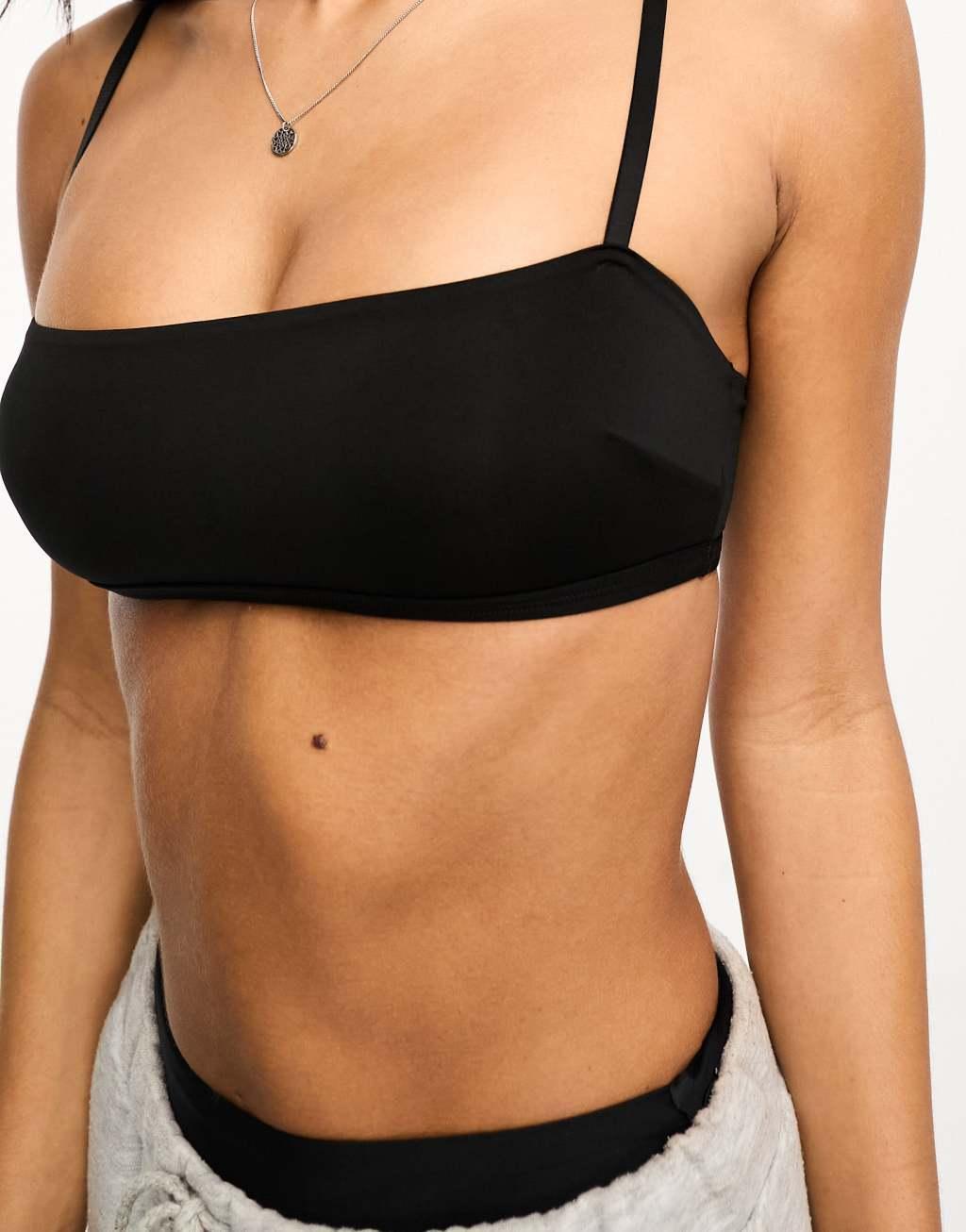 Weekday Soul soft bralette in black Product Image