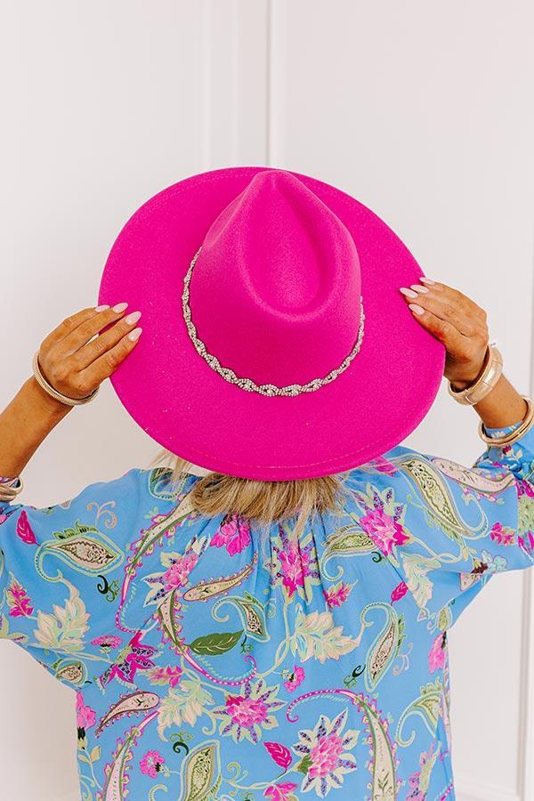 NYC Ready Felt Fedora in Fuchsia Product Image