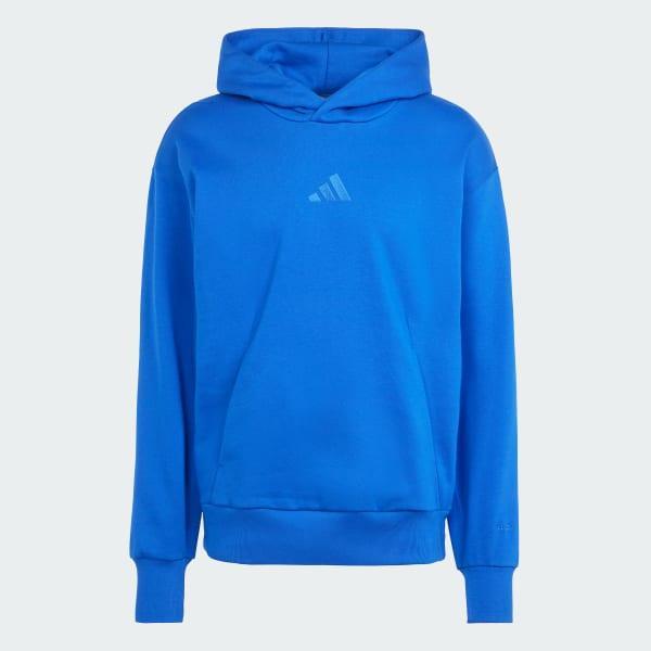 adidas ALL SZN Fleece Hoodie True Pink L Mens Product Image