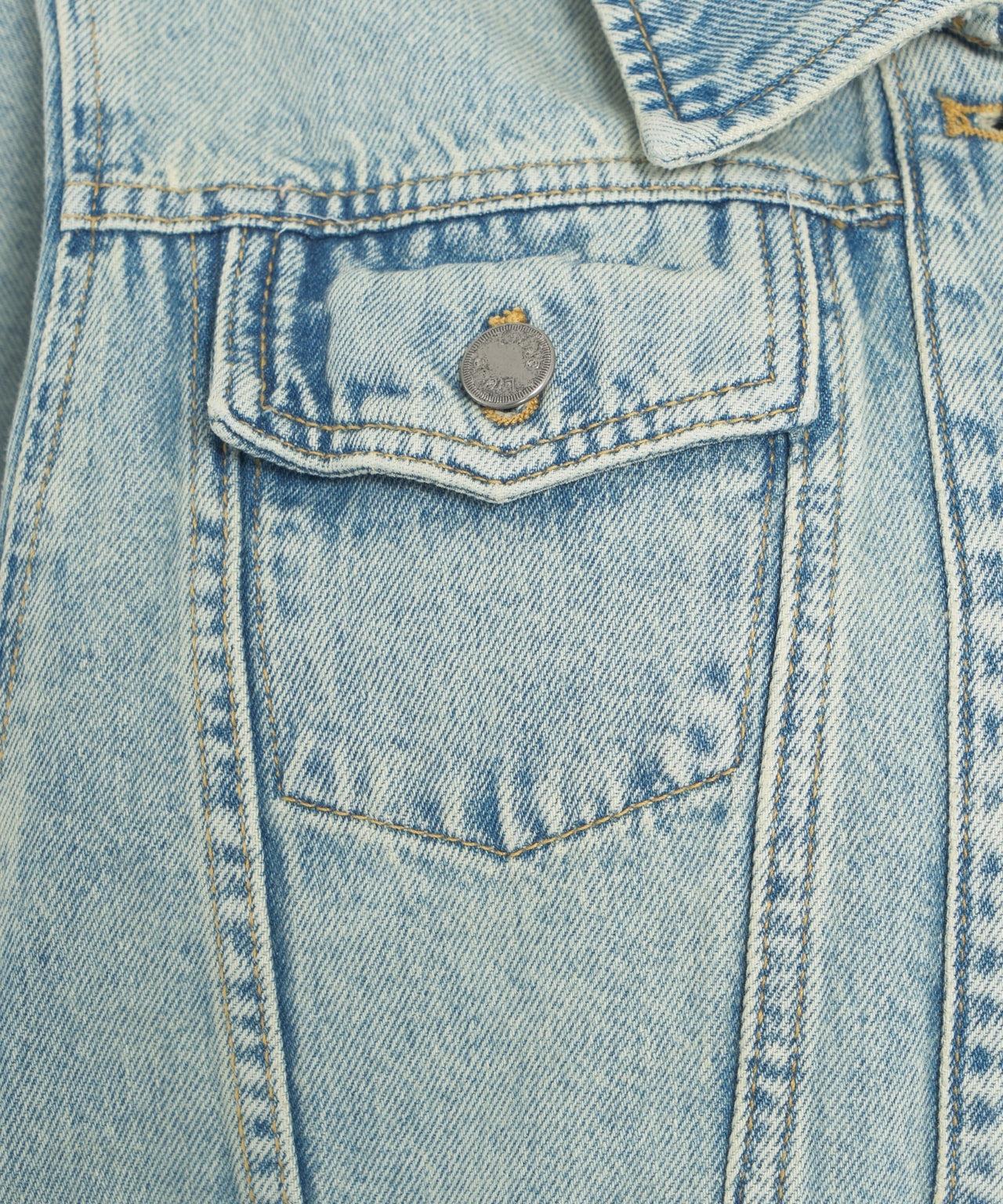 Kimono sleeve denim jacket Product Image