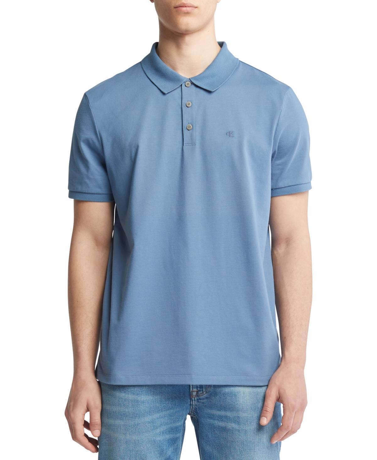 Calvin Klein Short Sleeve Classic Fit Smooth Polo Shirt Product Image