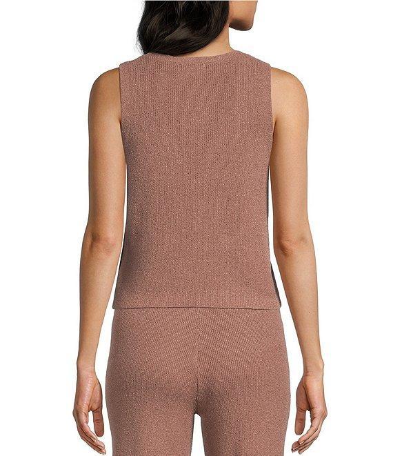 GB V-Neck Hook Front Coordinating Knit Sweater Vest Product Image