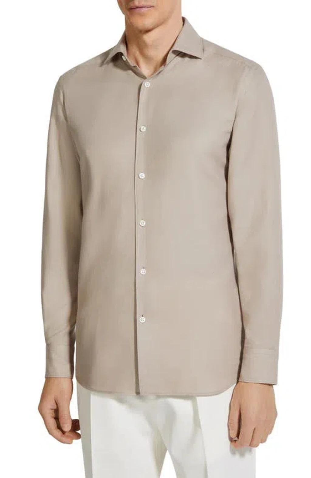 ZEGNA Cash Button Front Shirt In Piedicavallo Product Image