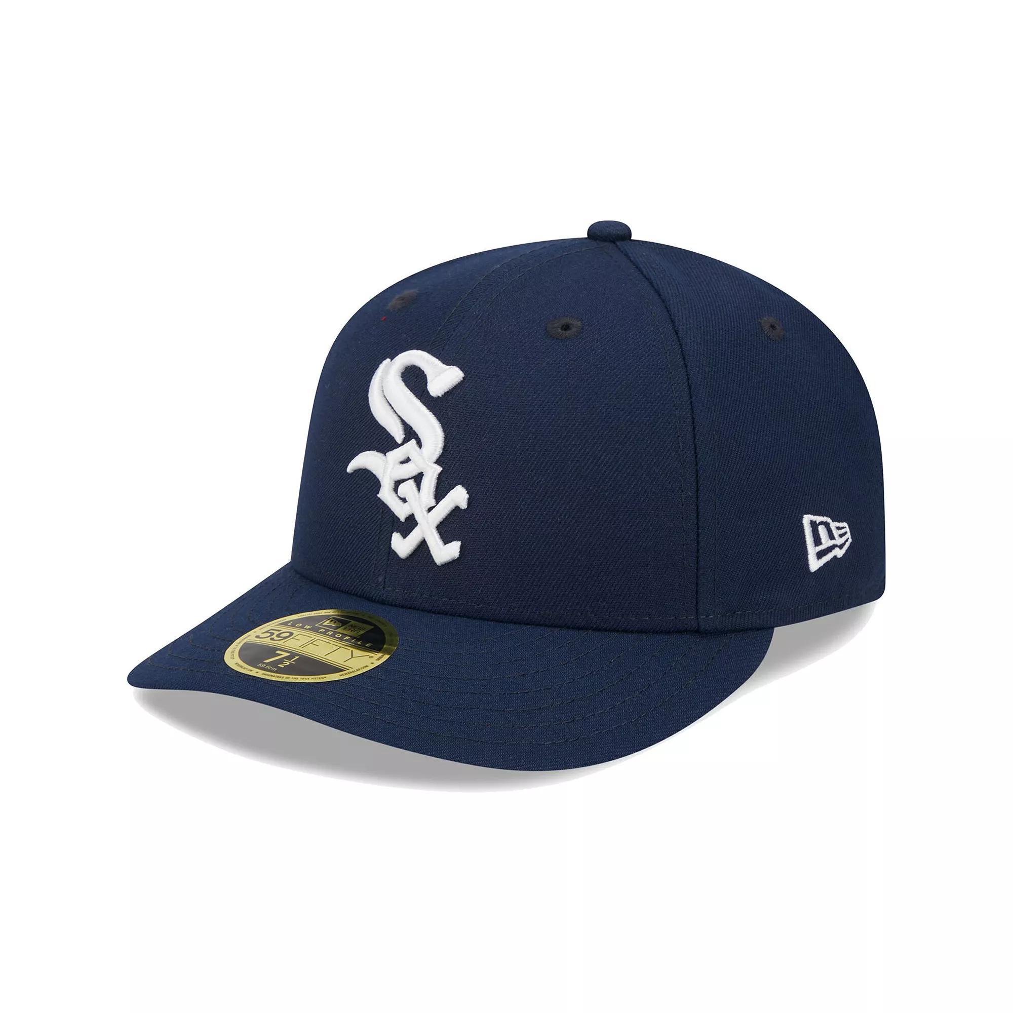 Men's New Era Navy Chicago White Sox Oceanside Low Profile 59FIFTY Fitted Hat, Size: 7 5/8, Blue Product Image