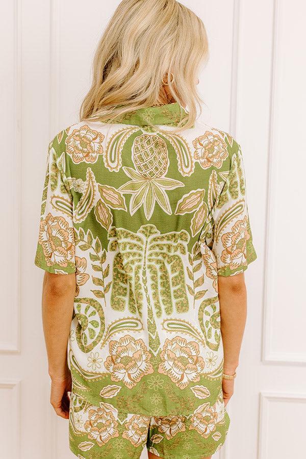 Cabana Cutie Floral Button Up Product Image