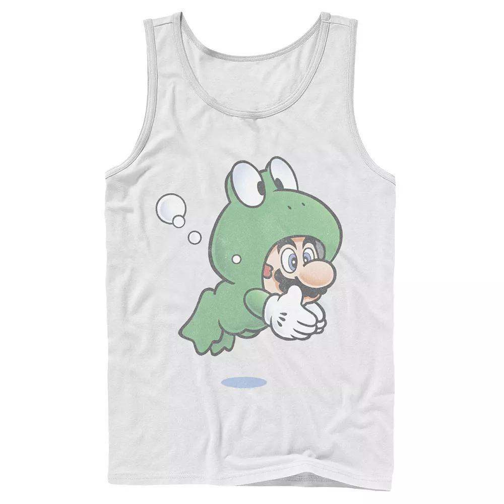 Mens Super Mario Frog Faded Portrait Tank Top Product Image