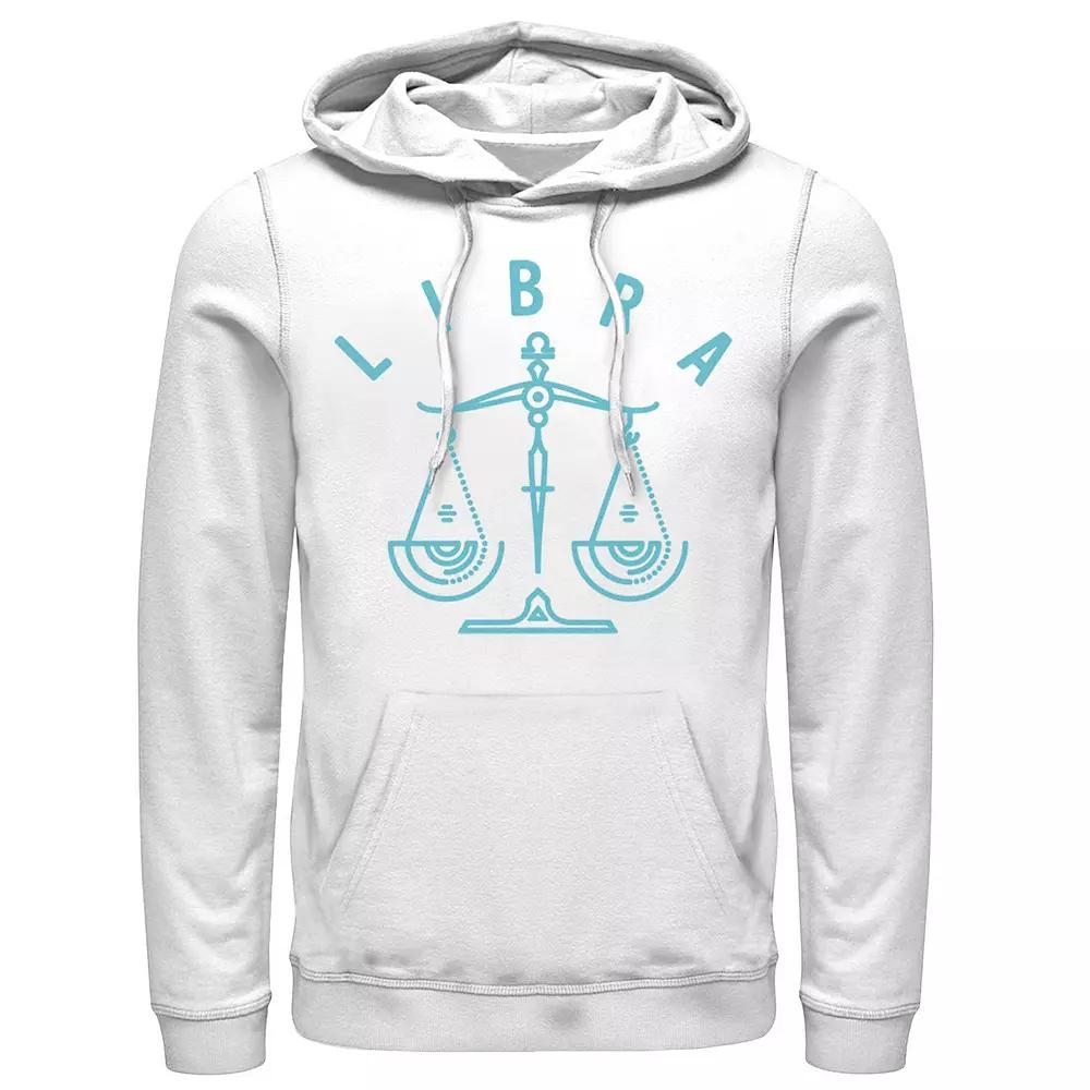 Men's Libra Scale White Ink Sketch Hoodie, Size: XXL Product Image