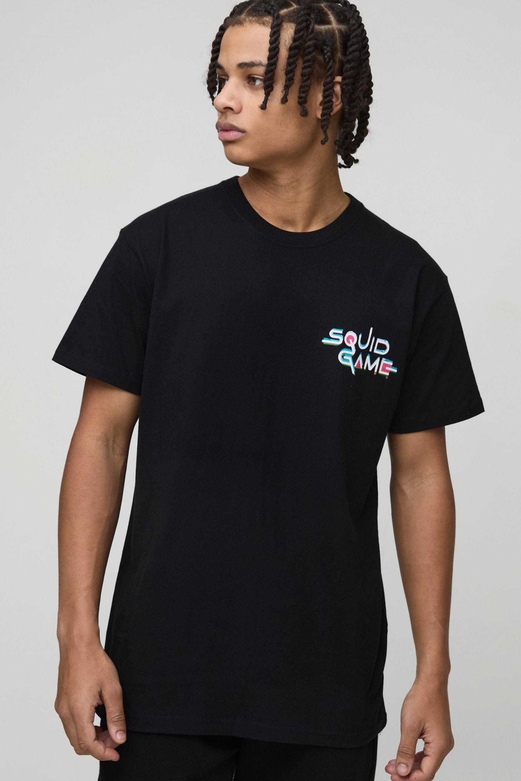 Oversized Squid Games License T-Shirt | boohooMAN USA Product Image