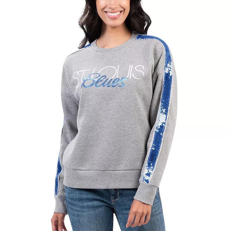 Women's G-III 4Her by Carl Banks Gray Boston Bruins Penalty Box Pullover Sweatshirt, Size: Large, Grey Product Image
