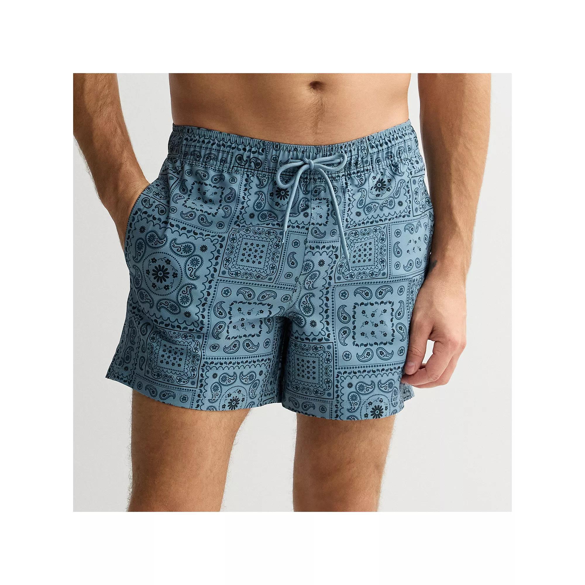Men's Trinity Coast 5" Swim Trunks, Size: XL 5 INCH, Dark Blue Product Image