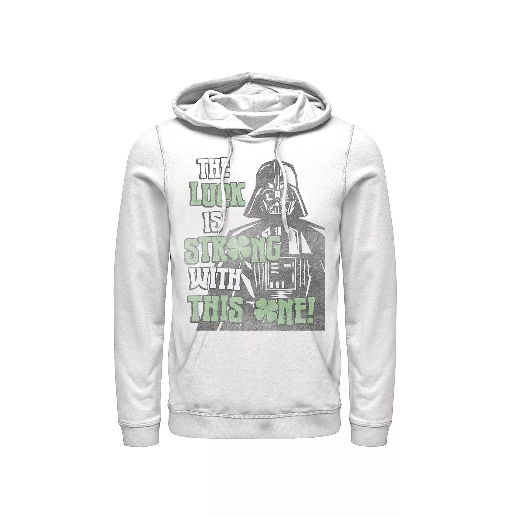 Men's Star Wars Darth Vader Lucky One Hoodie, Size: XL, White Product Image