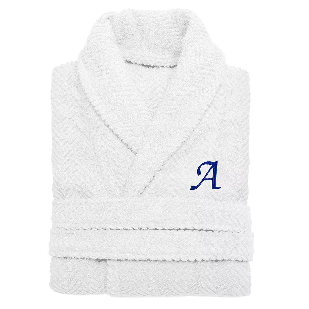Linum Home Textiles Turkish Cotton Personalized Herringbone Weave Bathrobe, Womens Product Image