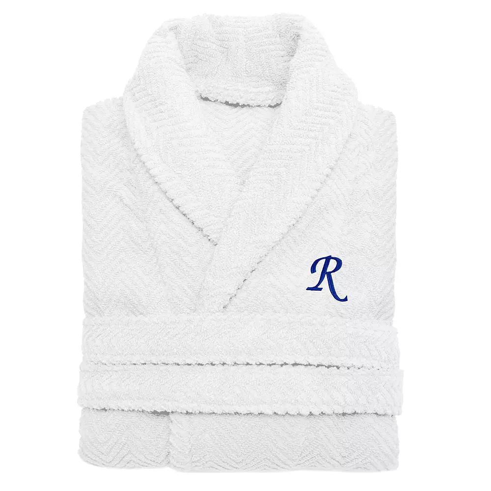 Linum Home Textiles Turkish Cotton Personalized Herringbone Weave Bathrobe, Womens Product Image