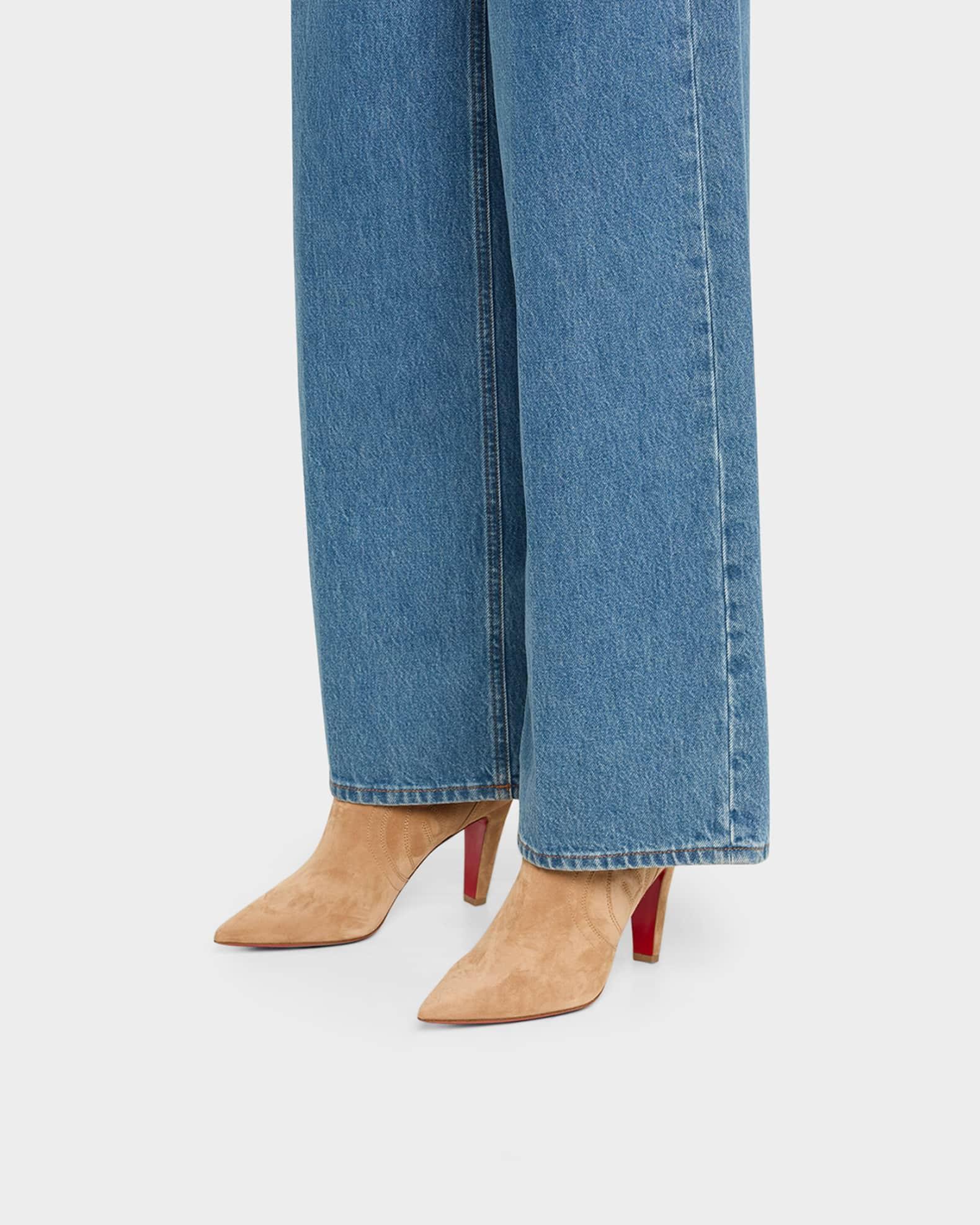 Santia Suede Red Sole Booties Product Image