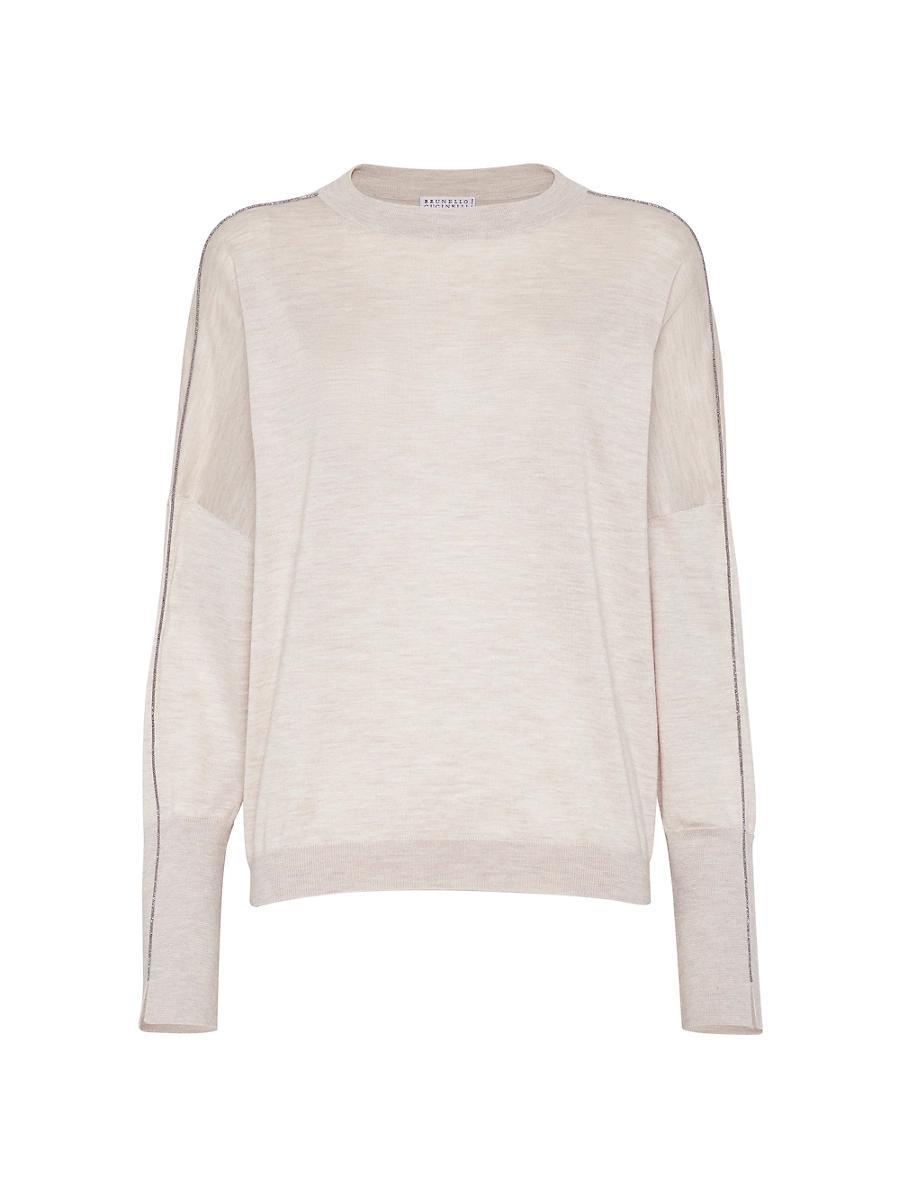 Womens Cashmere and Silk Sweater Product Image