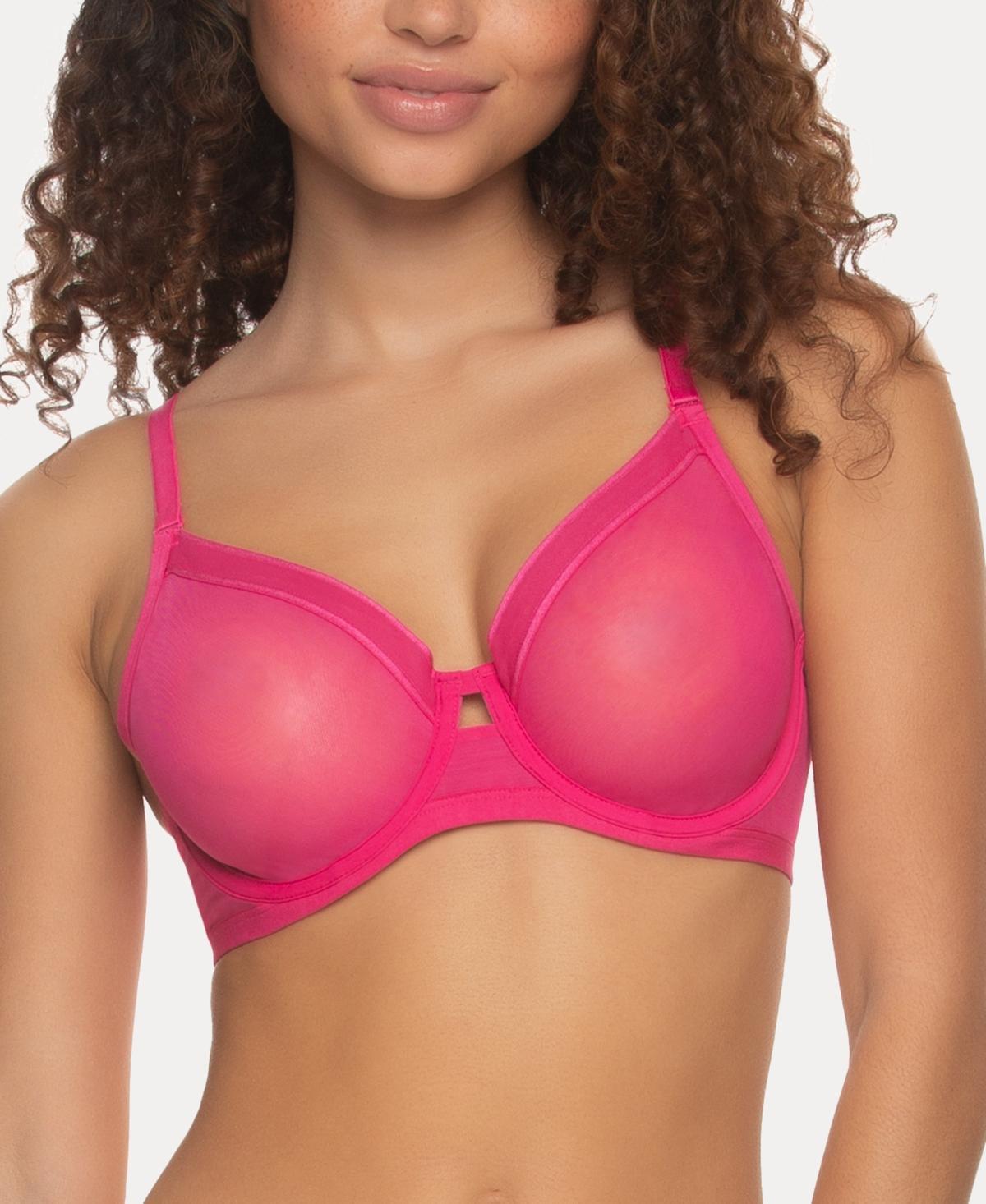 Women's Paramour by Felina Ethereal Mesh Bra 115159, Size: 36 D, Black Product Image