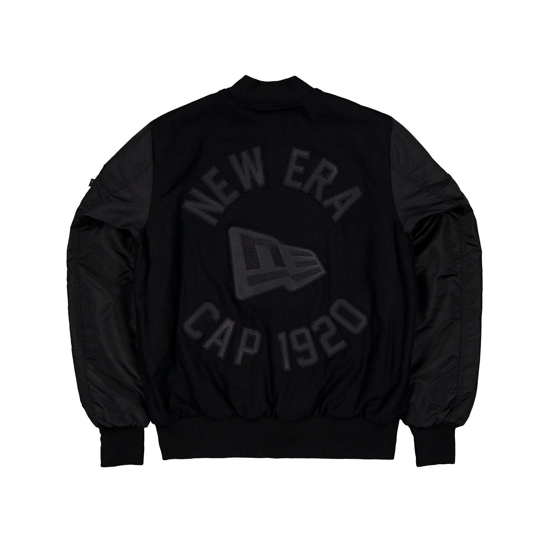 Alpha Industries x New Era Cap MA-1 Wool Varsity Jacket Black Male Product Image