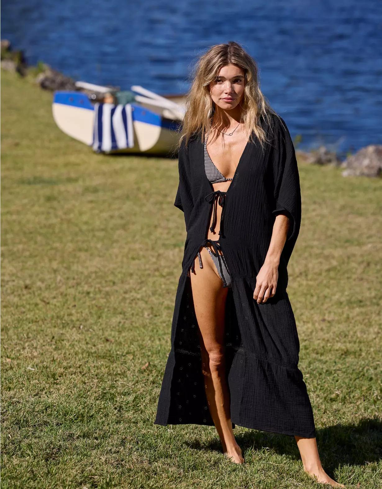 Aerie Tiered Ruffle Maxi Cape Product Image