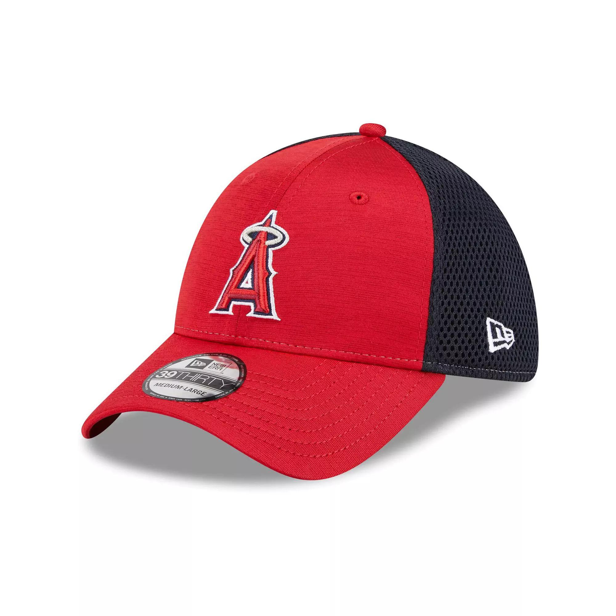 Men's New Era Red Los Angeles Angels Neo 39THIRTY Flex Hat, Size: Medium/Large Product Image