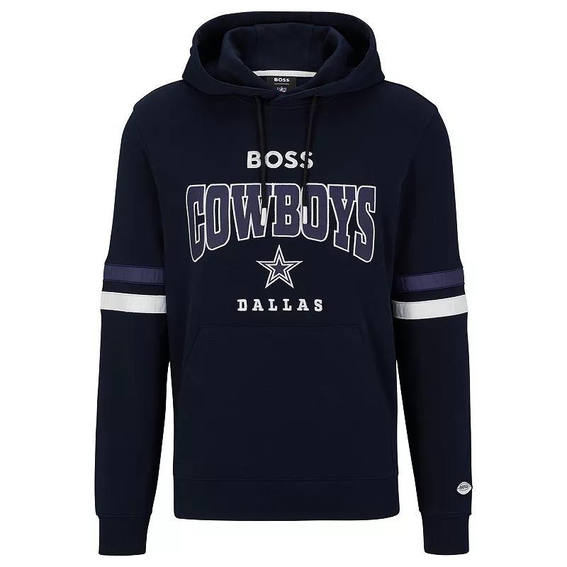 Men's BOSS X NFL  Black/White Las Vegas Raiders Touchdown Pullover Hoodie, Size: Small, Lvr Black Product Image