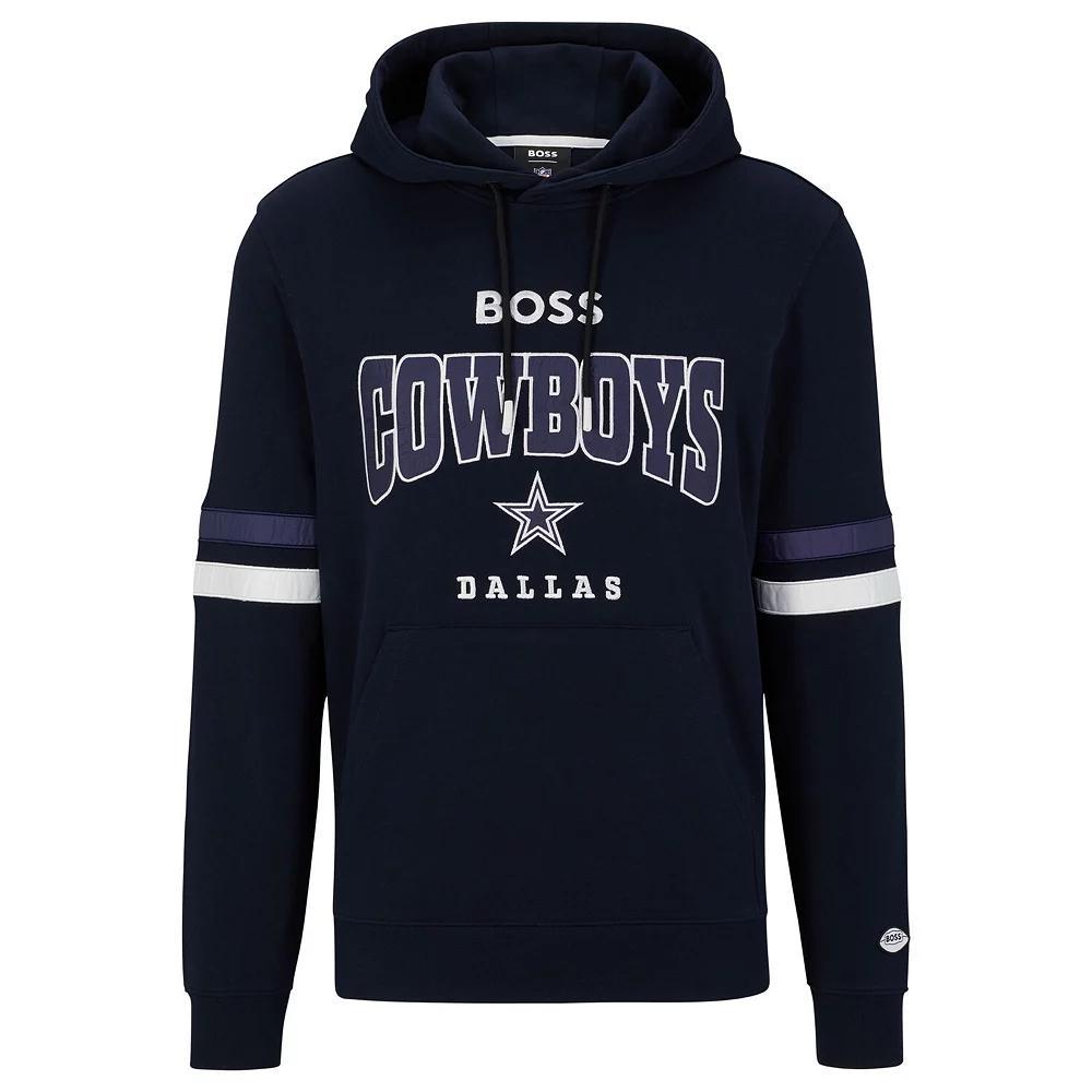 Men's BOSS X NFL  Black/White Las Vegas Raiders Touchdown Pullover Hoodie, Size: Small, Lvr Black Product Image