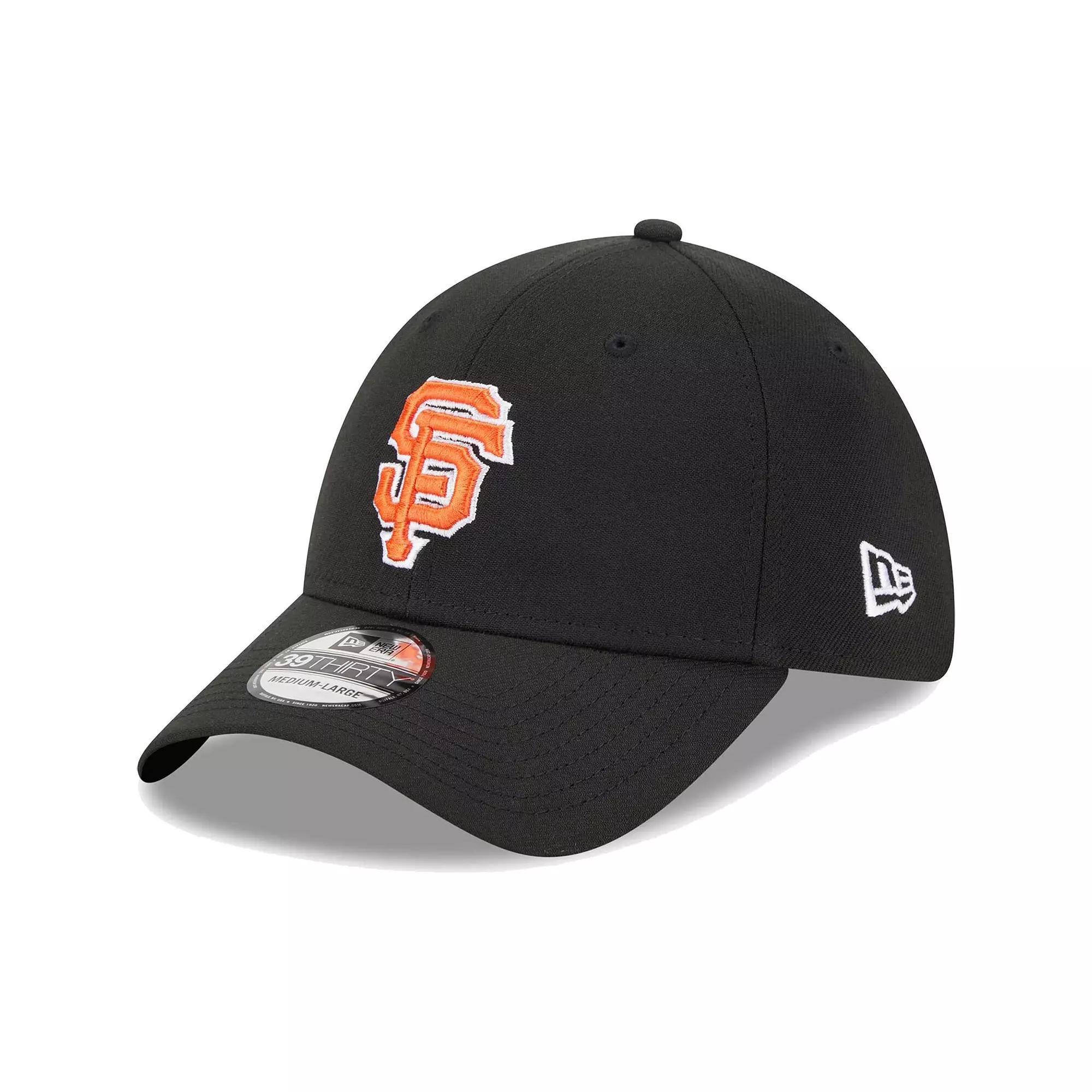 Men's New Era Black San Francisco Giants Logo 39THIRTY Flex Hat, Size: Large/XL Product Image