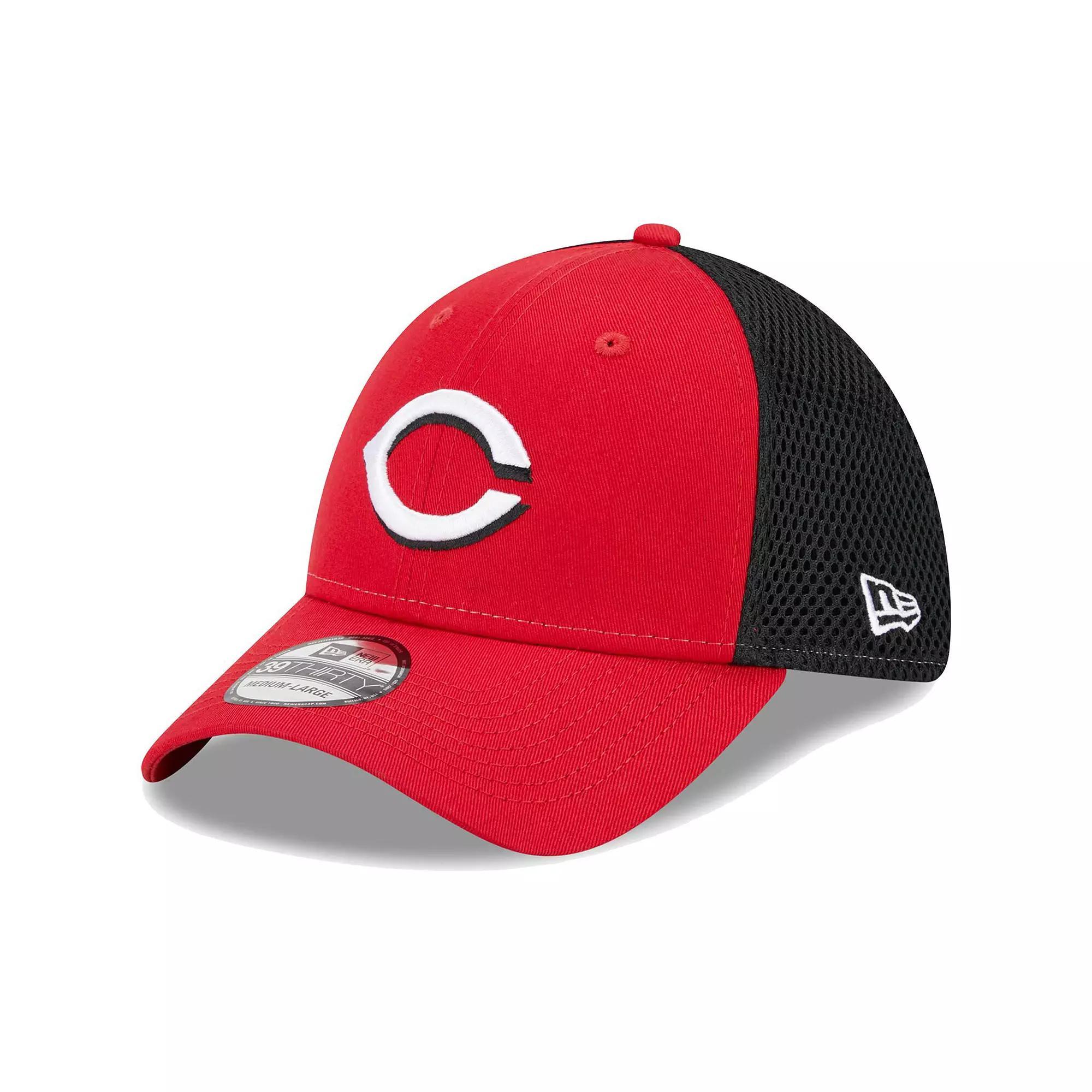 Mens New Era Red Cincinnati Reds Team Neo 39THIRTY Flex Hat Product Image