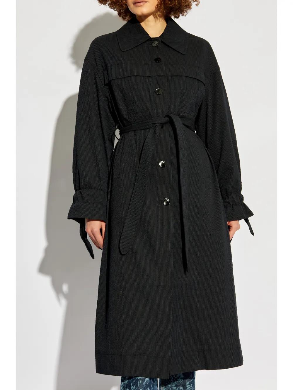 single breasted trench coat Product Image
