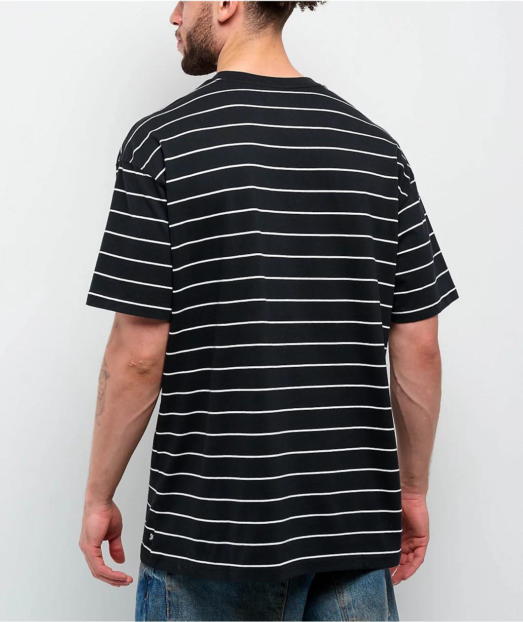 Nike SB Max90 Striped Black T-Shirt Product Image