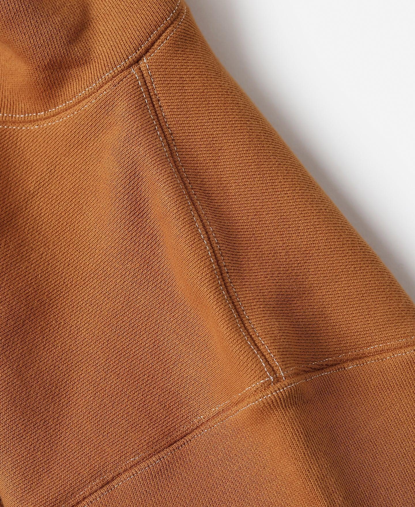 1950s Wind Shield Full-Zip Thermal Hoodie - Orange Product Image