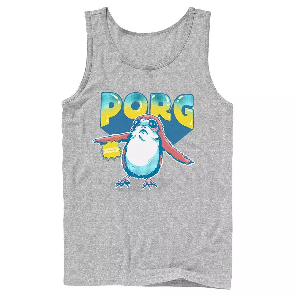 Mens Star Wars Porg Chewbacca Approved Comic Portrait Tank Top Product Image