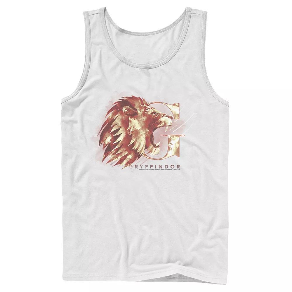 Men's Harry Potter Gryffindor House Watercolor Tank Top, Size: Large, White Product Image