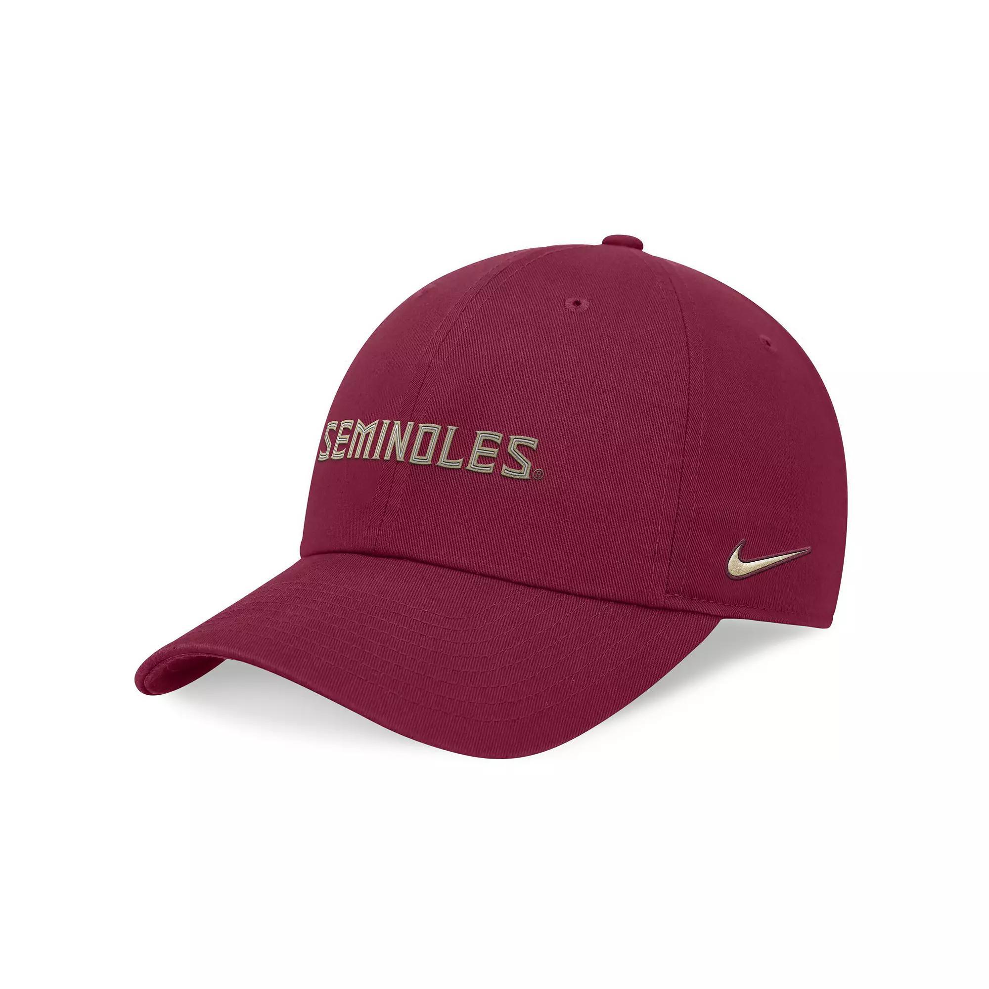 Men's Nike Garnet Florida State Seminoles 2024 On-Field Club Adjustable Hat, Size: Medium/Large, Red Product Image