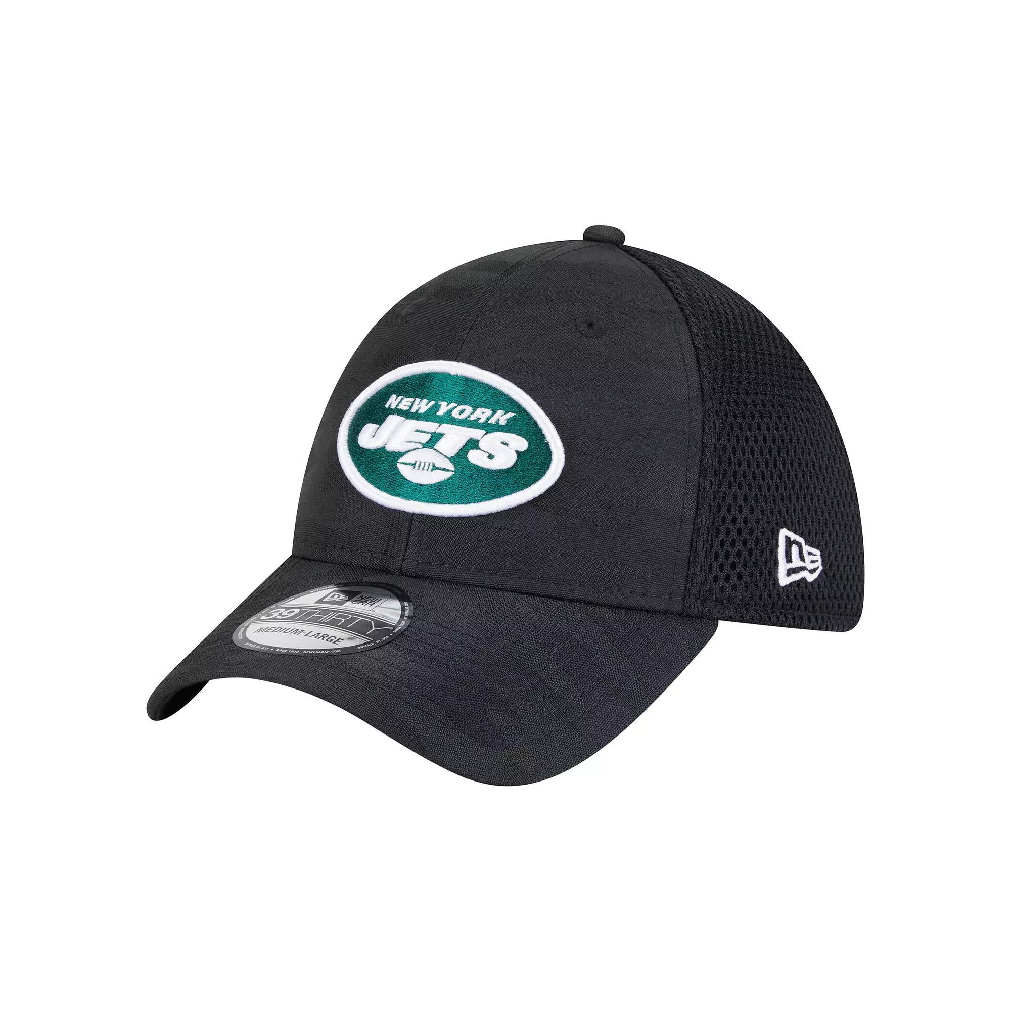 Men's New Era Black New York Jets Active Camo 39THIRTY Flex Hat, Size: Small/Medium Product Image