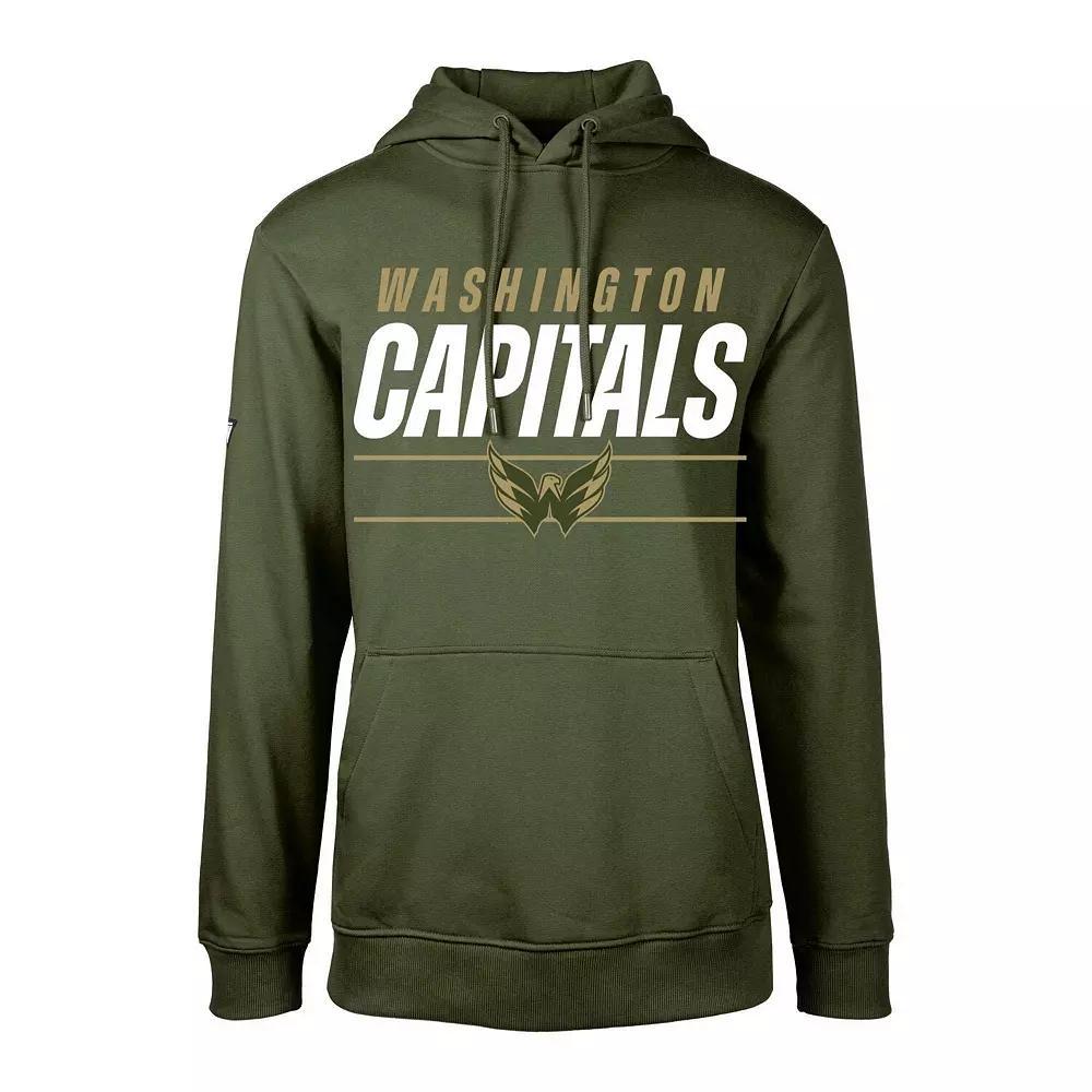 Youth Levelwear Olive Washington Capitals Podium Fleece Pullover Hoodie, Boys Product Image