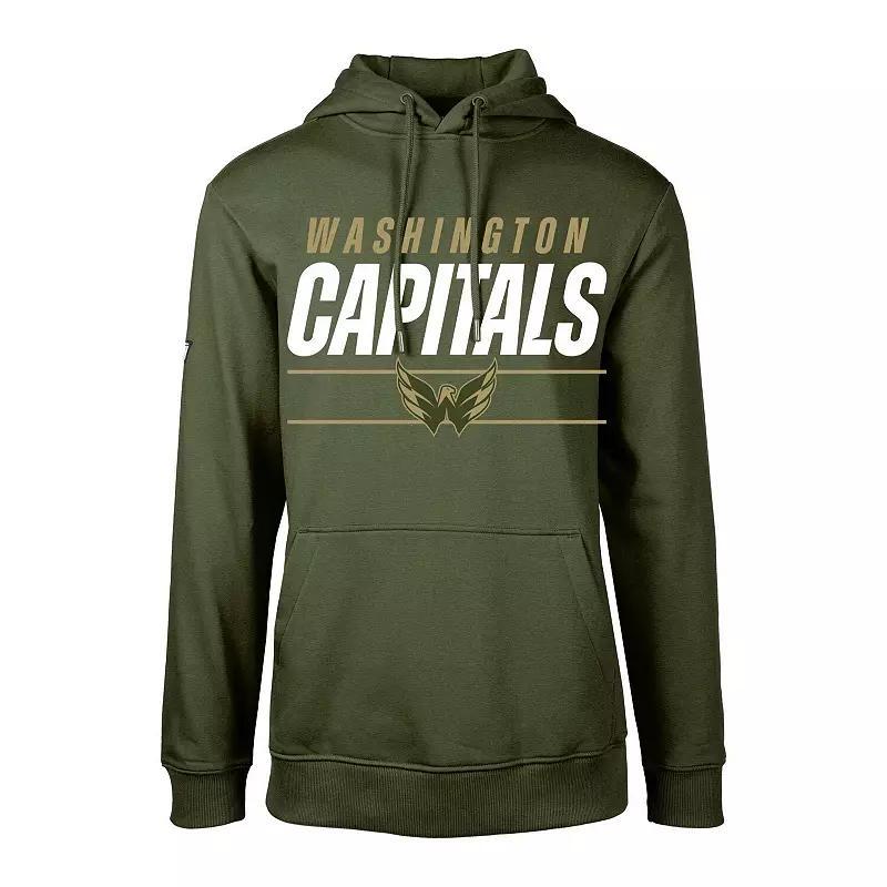 Youth Levelwear Olive Washington Capitals Podium Fleece Pullover Hoodie, Boys Product Image