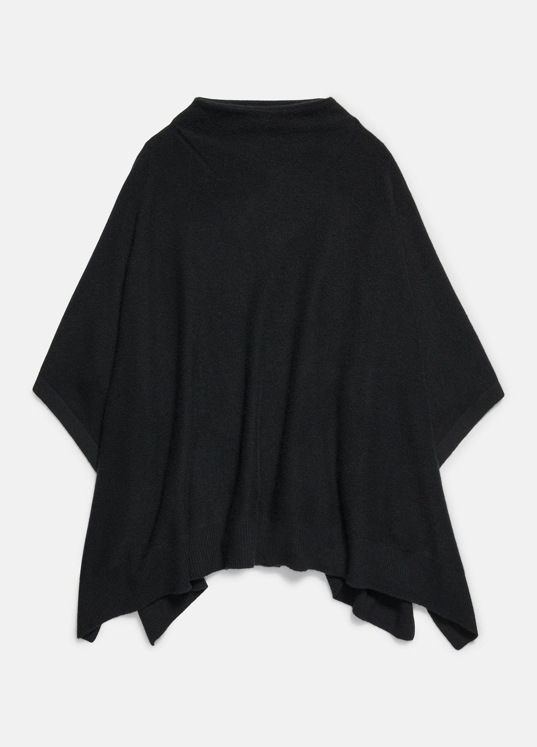 Womens Plush Cashmere Funnel Neck Poncho, Mink Vince Product Image