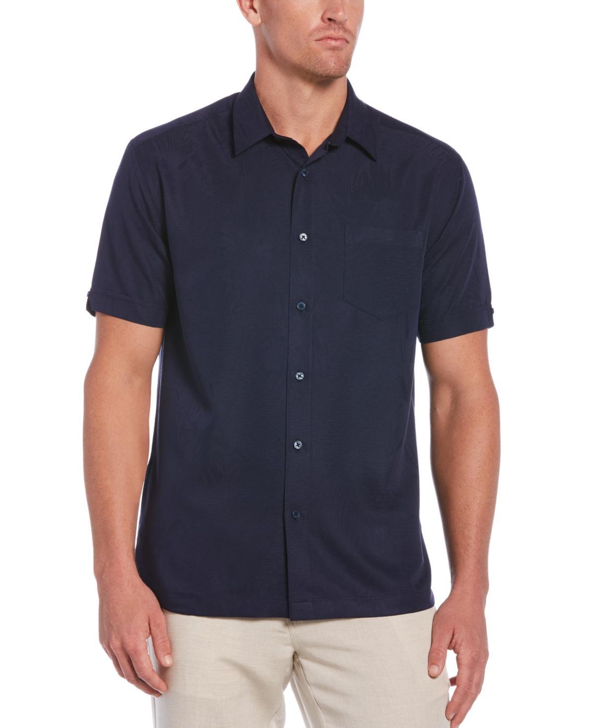 Men's Cubavera Short Sleeve Button-Down Shirt, Size: Small, Blue Blazer Product Image