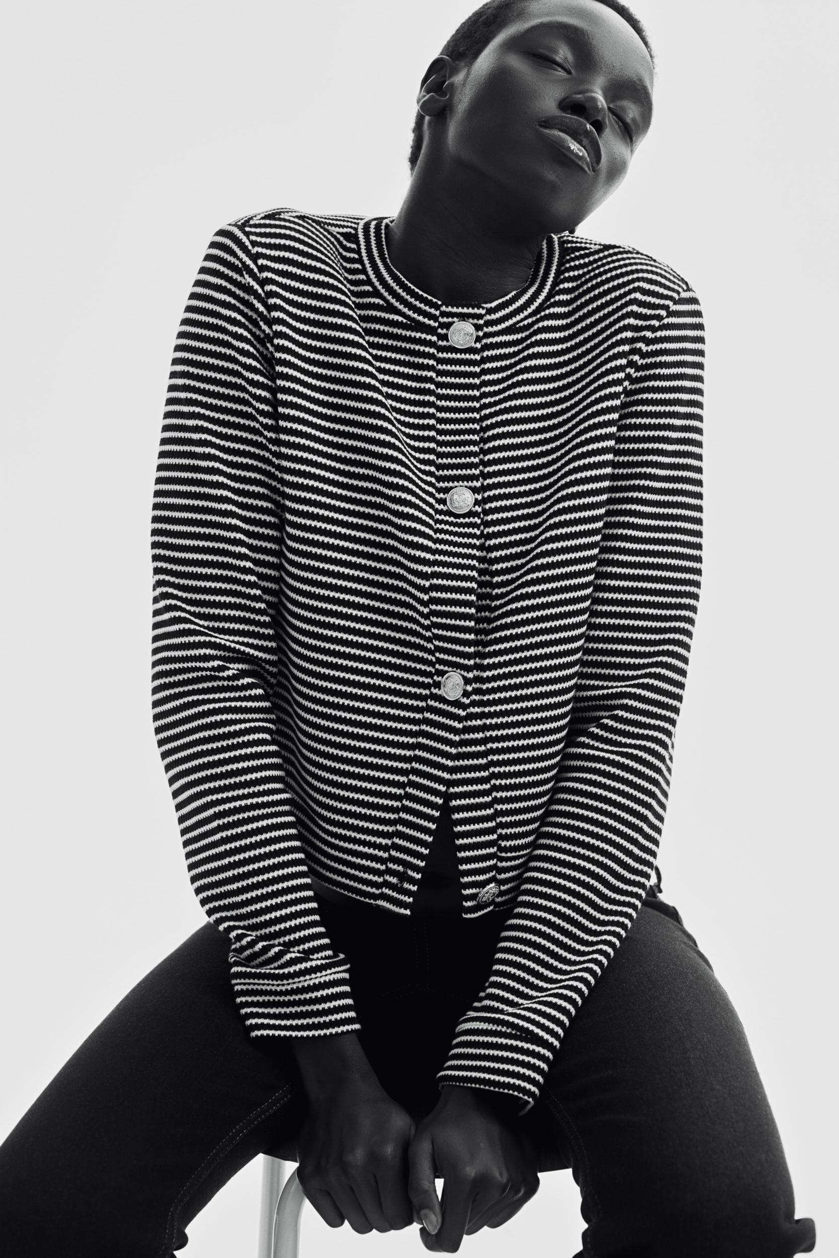 Textured Jersey Cardigan Product Image