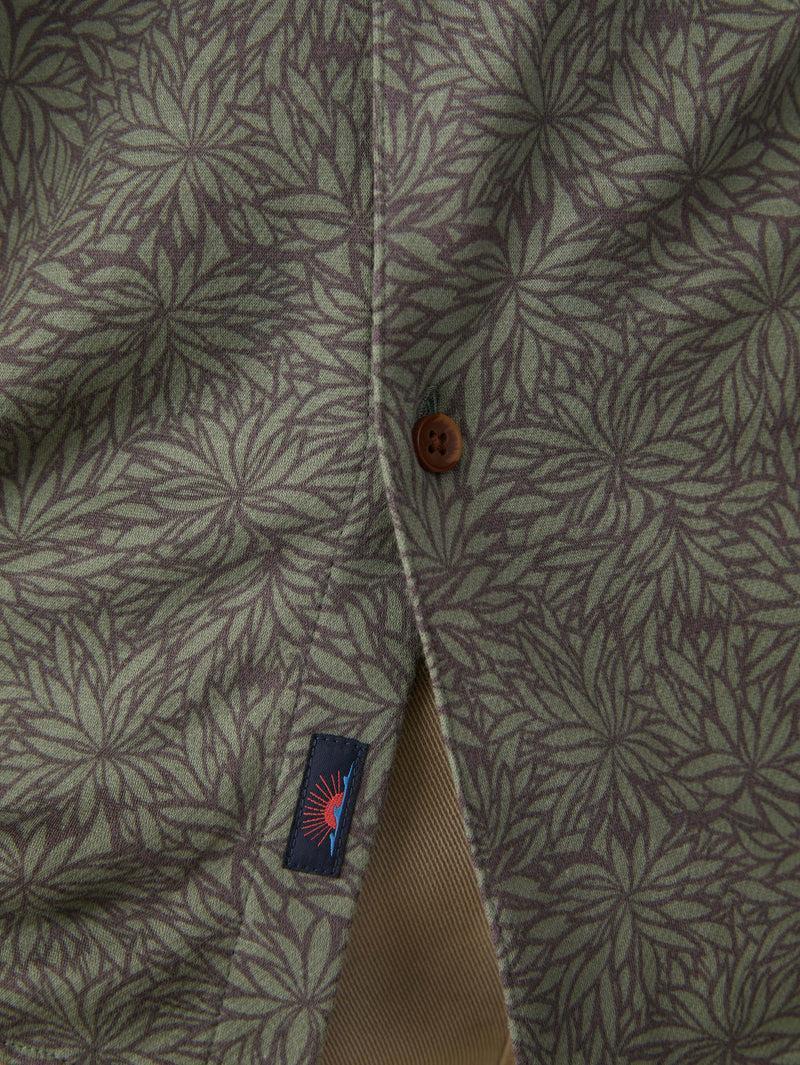 Short-Sleeve Hermosa Shirt - Olive Frond Product Image