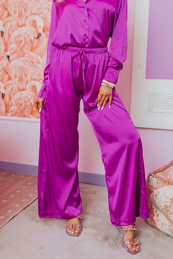 Secret Admirer Satin Pajama Pants Product Image