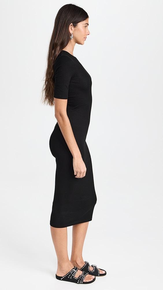 Enza Costa Silk Rib Midi Dress | Shopbop Product Image