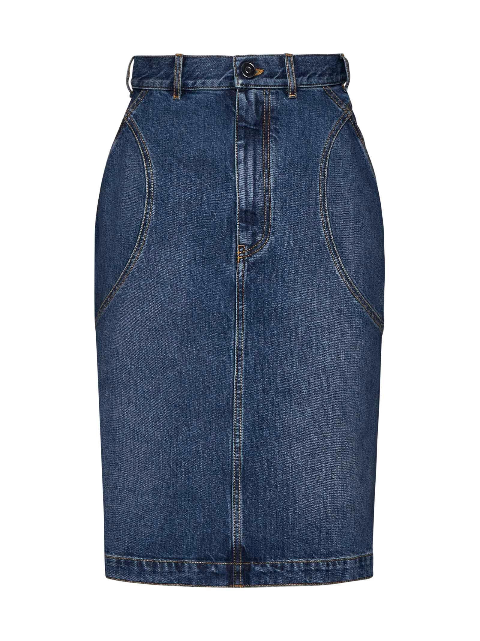 ALAÏA Alaia Skirts In Blue Vintage Product Image