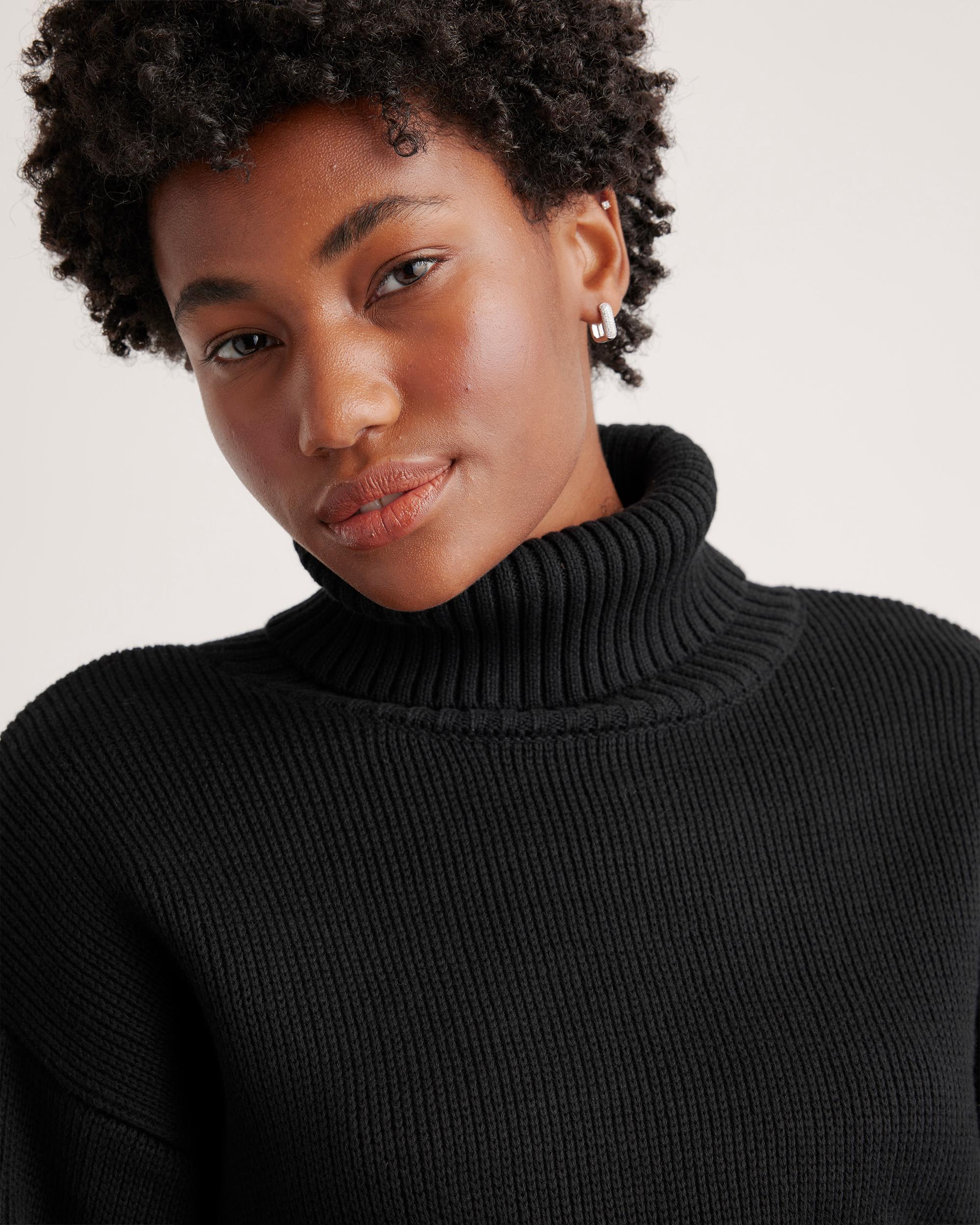 Quince | Women's Turtleneck Sweater Organic Cotton Product Image