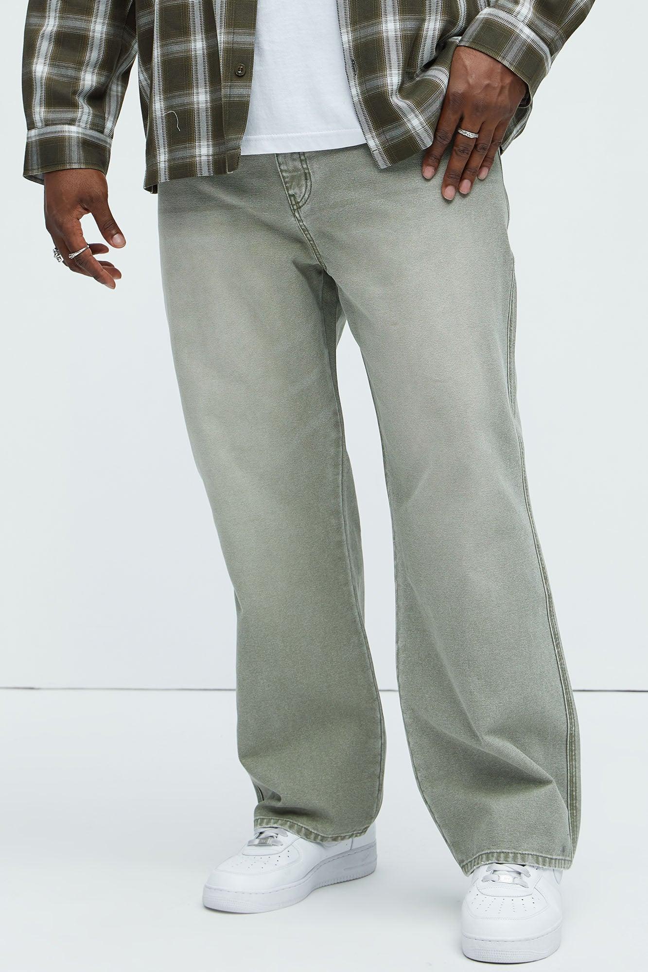 Centola Straight Pants - Olive Product Image