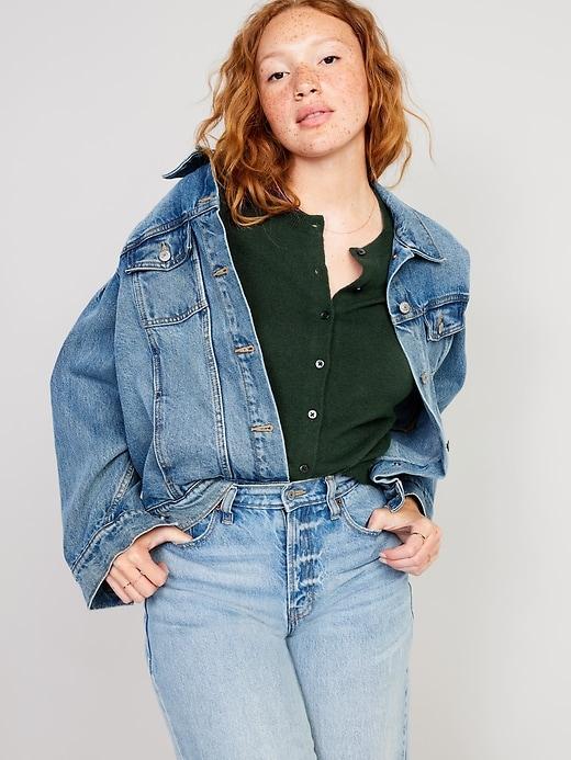 SoSoft Crop Cardigan Sweater Product Image