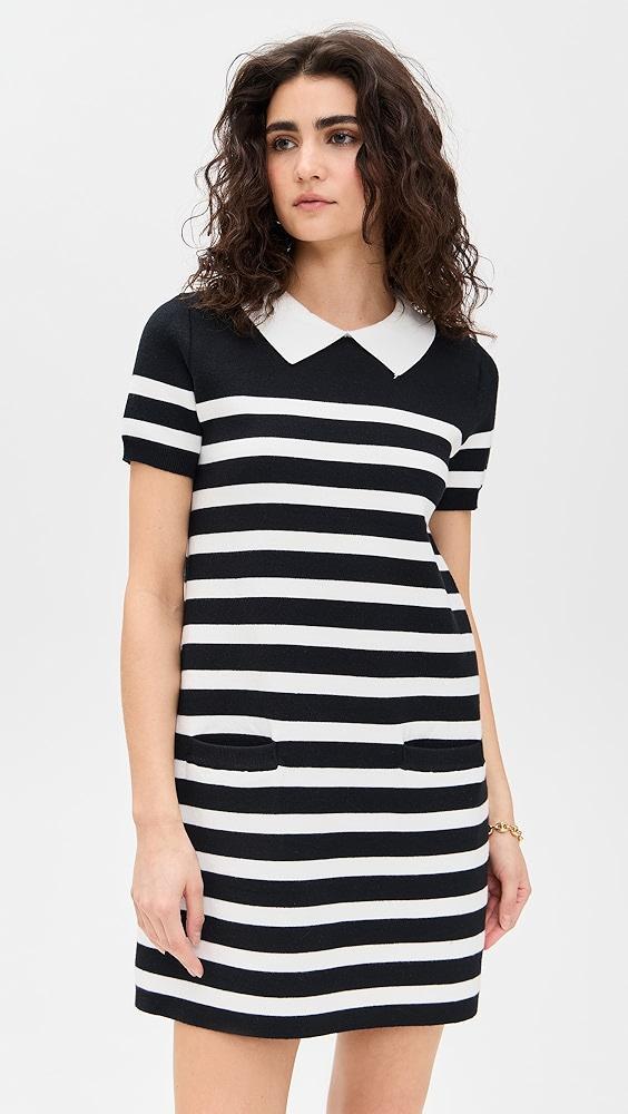 English Factory Stripe Collar Mini Dress | Shopbop Product Image