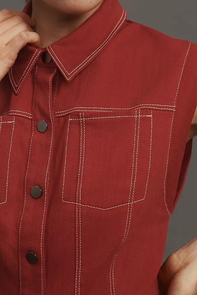 Saylor Keira Denim Romper Product Image