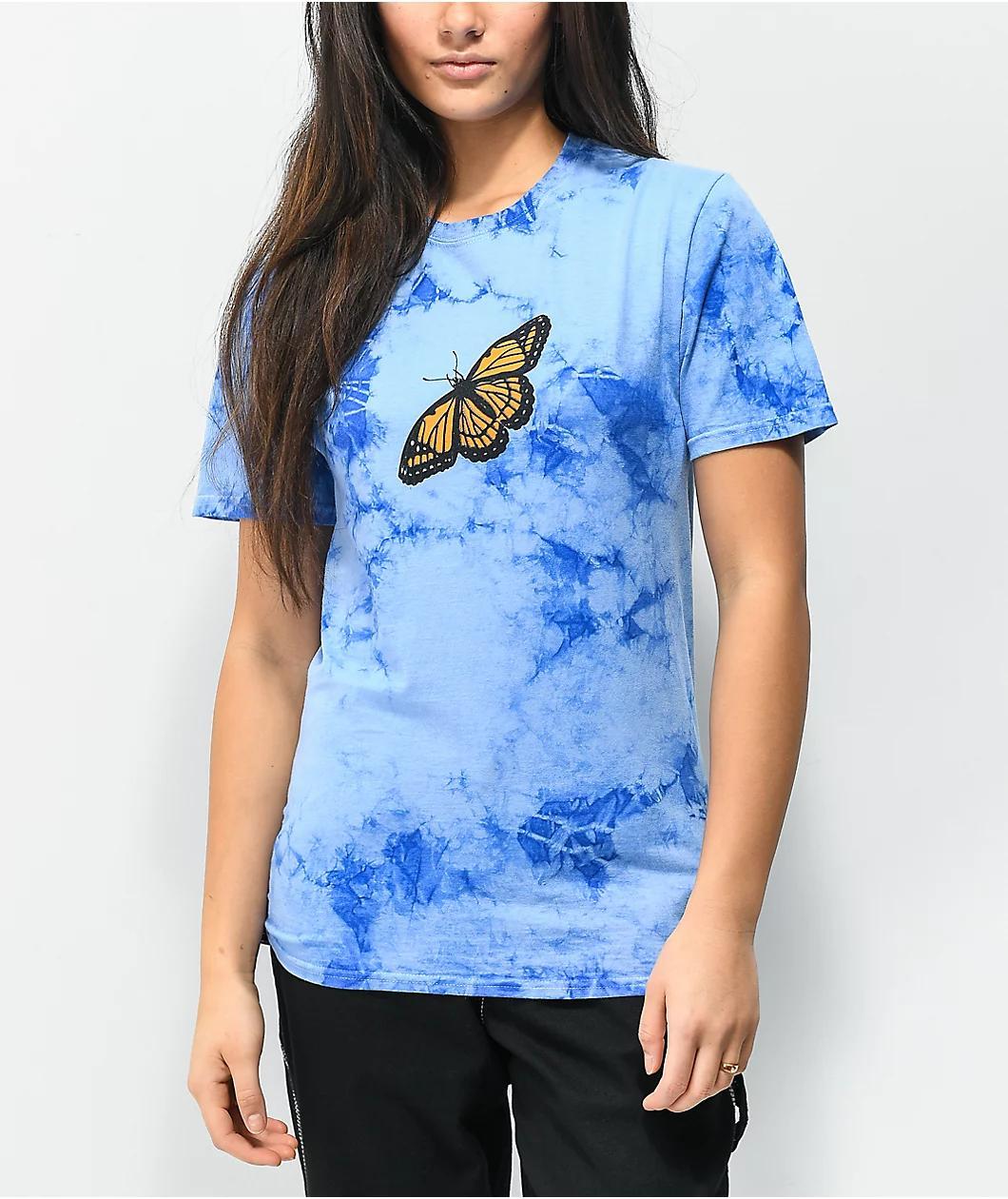 Empyre Take Care Blue Tie Dye T-Shirt Product Image