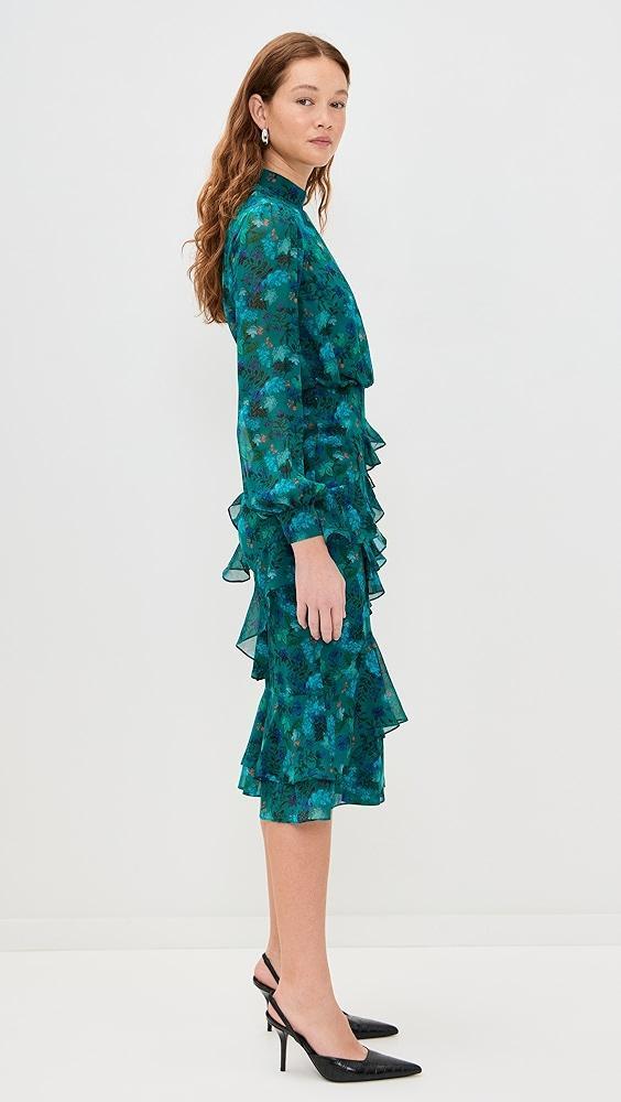 SALONI Isa Ruffle Dress | Shopbop Product Image